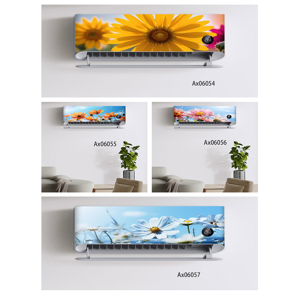 Full Cover Adhesive - Fresh Sky Sunflower Gerbera Daisy Air