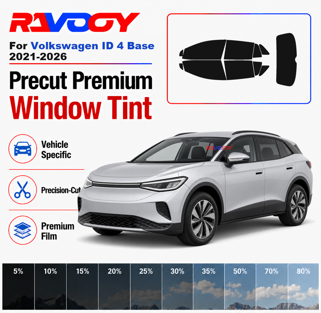 Premium Precut Window Tint Kit - Privacy Screen Protector 评论和价格