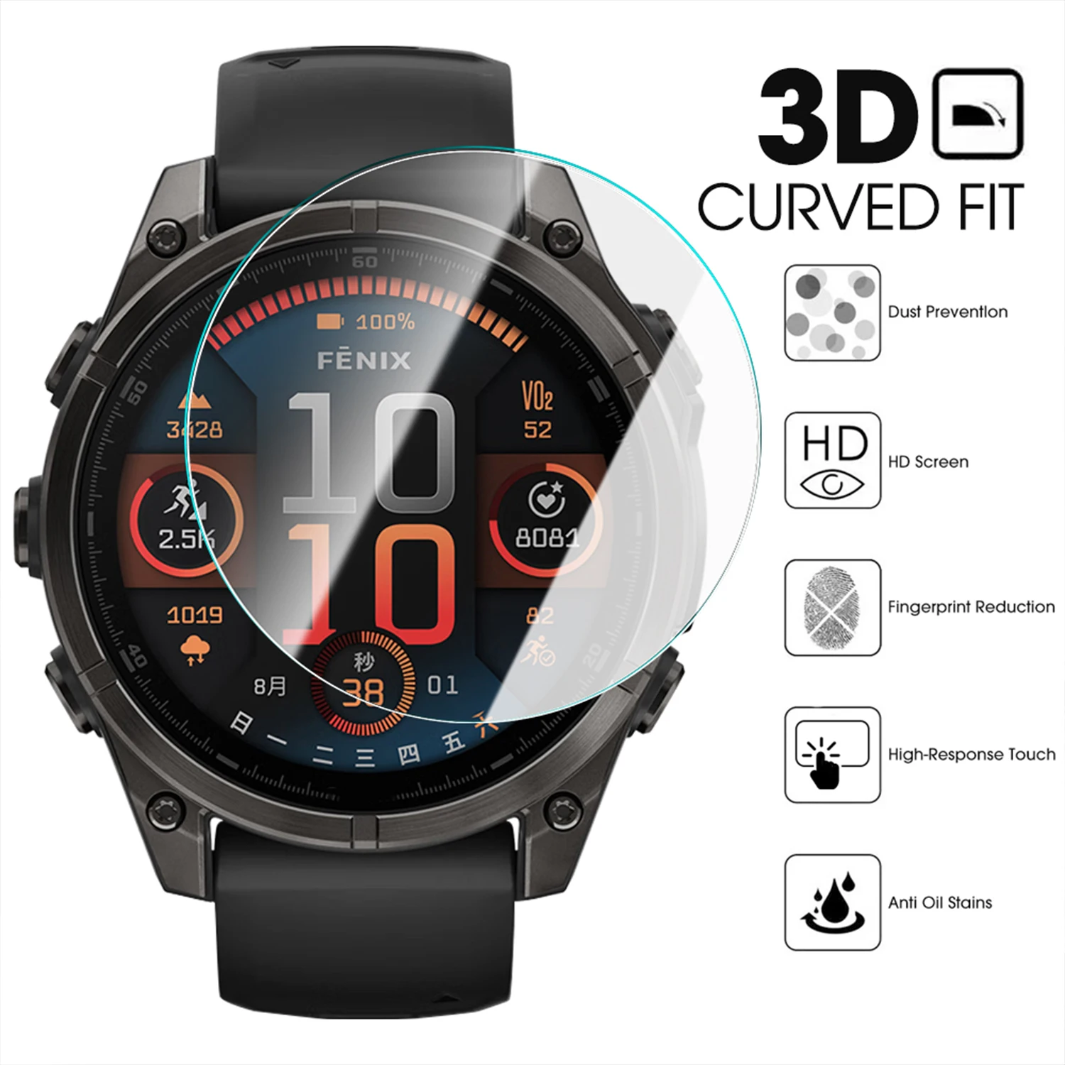 HD Tempered Glass For Garmin F - Screen Alignment Tool 评论和价格