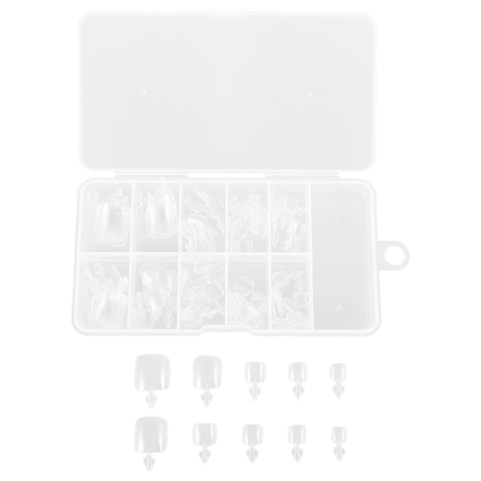 100Pcs Full Cover Toenail Tips - Full Cover Adhesive 评论和价格