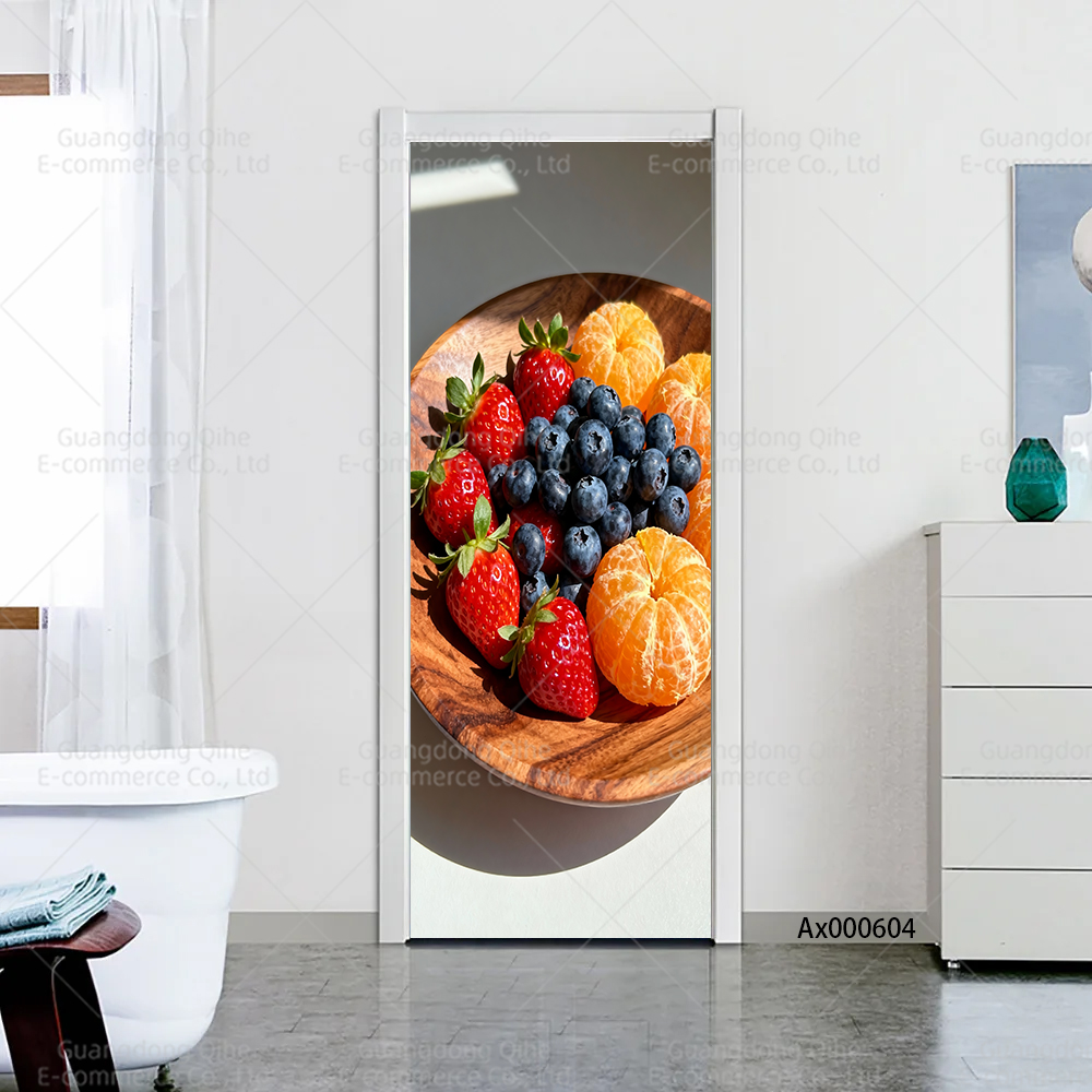 Bright Berry Mix Kitchen Door  - Full Cover Adhesive 评论和价格