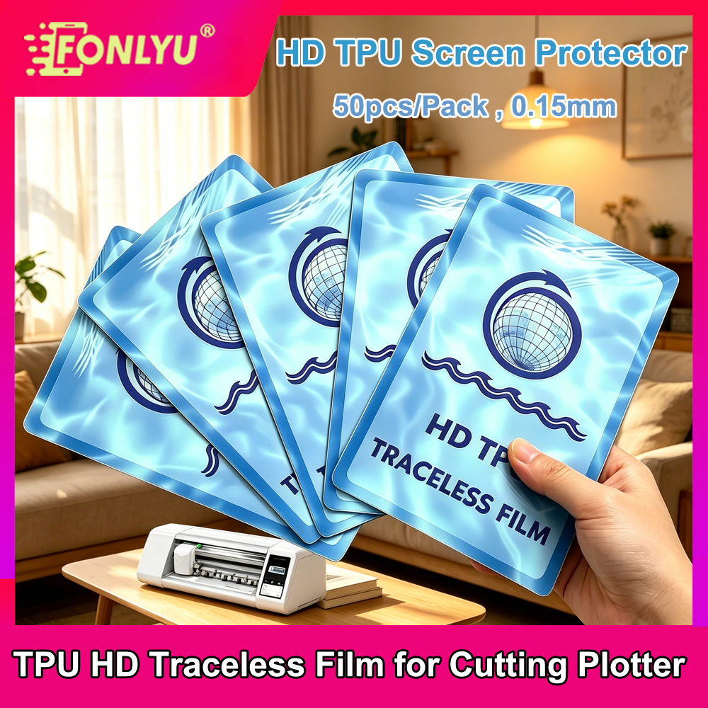 FONLYU 50pc HD Traceless TPU H - Screen Protector Cutter 评论和价格