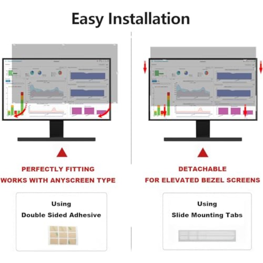 32 Inch Computer Privacy Scree - Privacy Filter 2Pack 评论和价格
