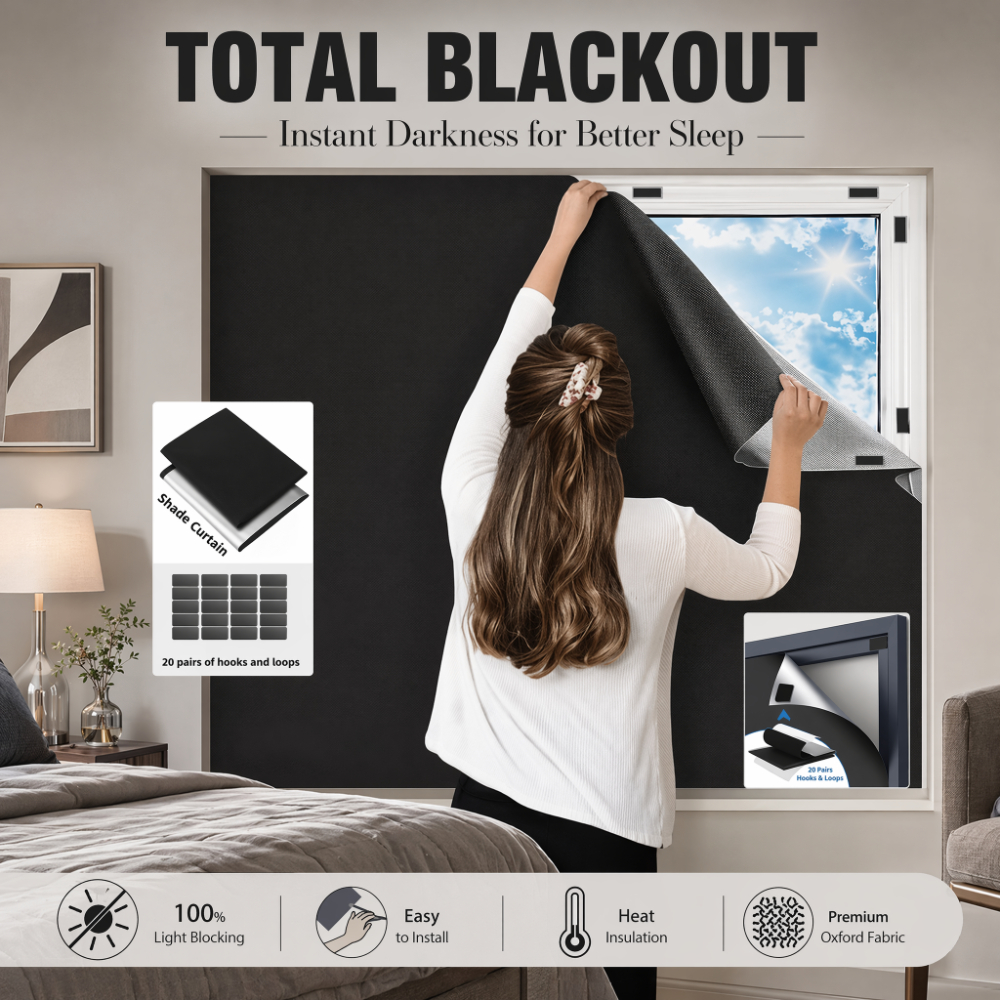 100% Blackout Curtain Darkest  - Privacy Screen Protector 评论和价格
