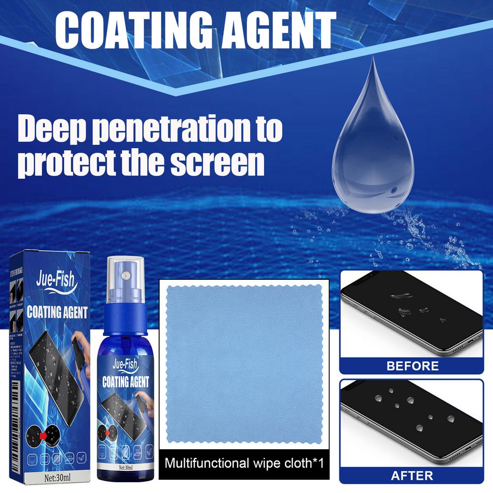 30ml for Jue-Fish Phone Screen - Oleophobic Coating Spray 评论和价格