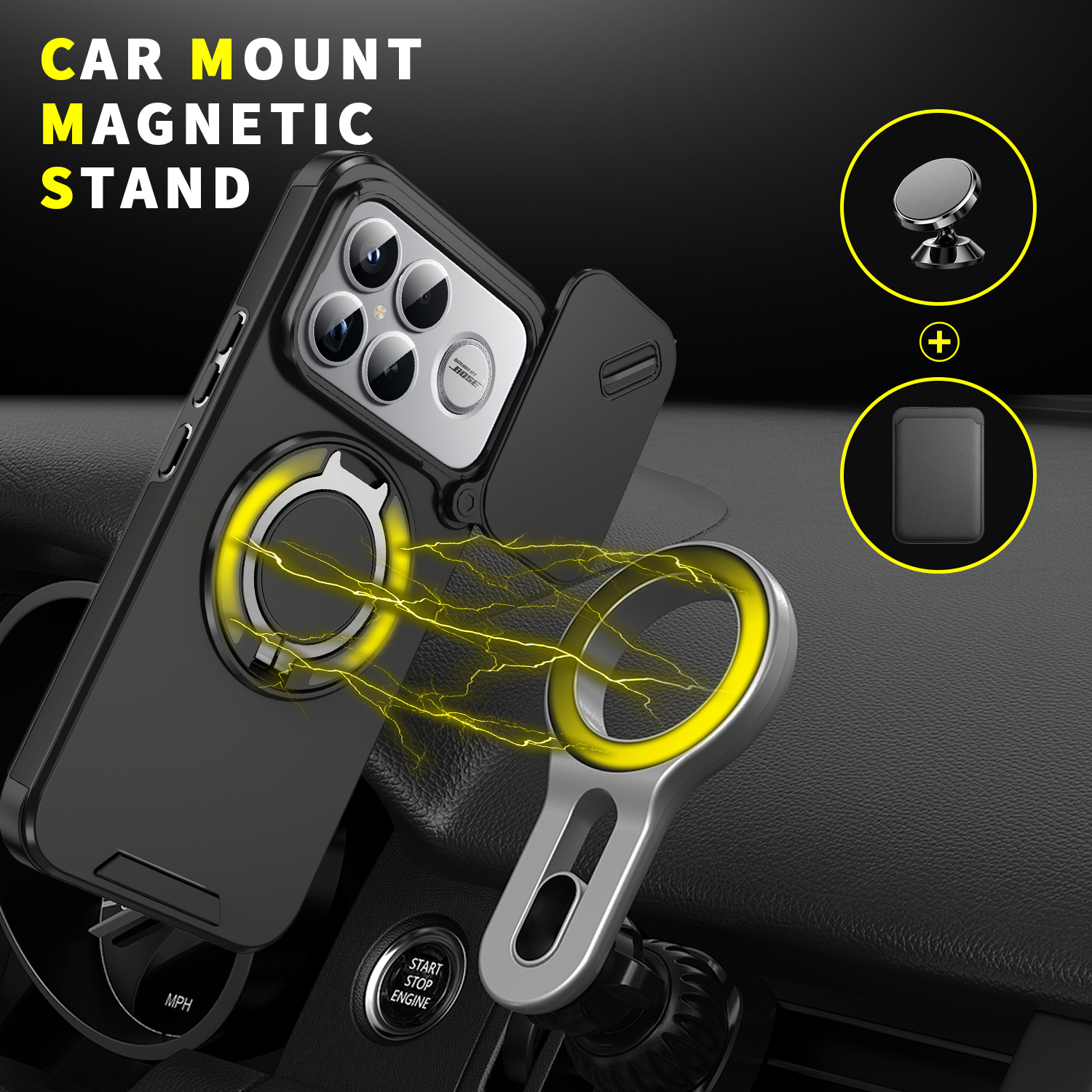 Magnetic Wireless Charging Rin - Camera Lens Protector 评论和价格