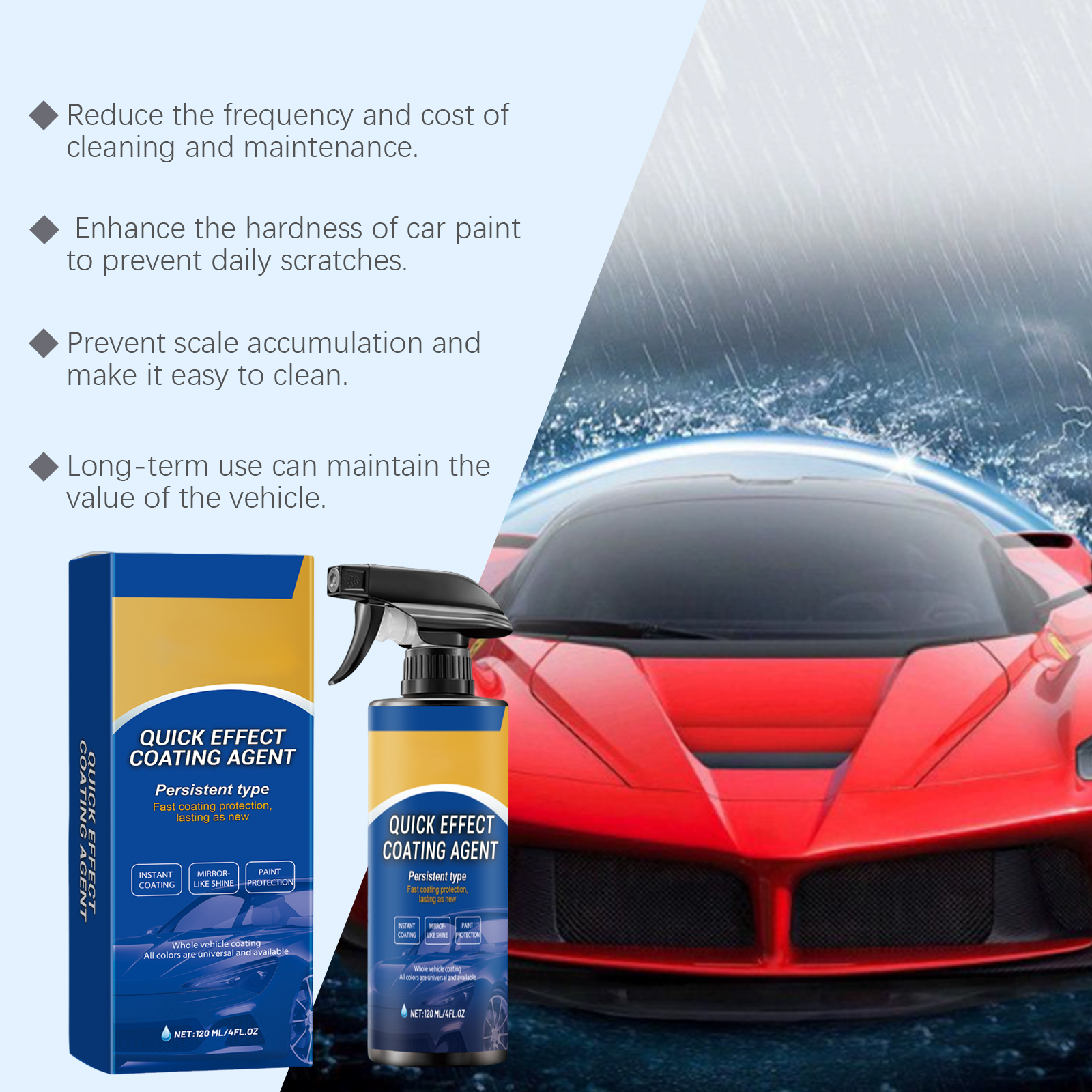 Car Quick Coating Agent Spray  - Nano Liquid Coating 评论和价格