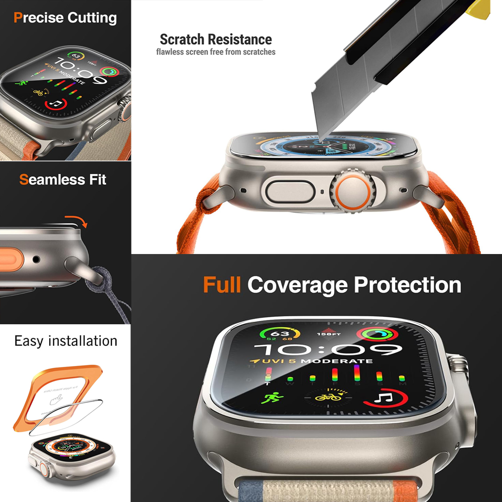 Tempered Glass For Apple Watch - Screen Alignment Tool 评论和价格