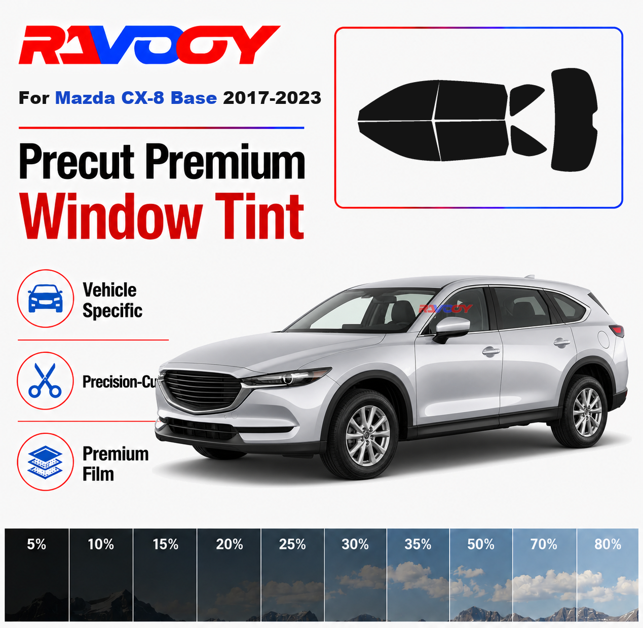 Premium Precut Window Tint Kit - Privacy Screen Protector 评论和价格