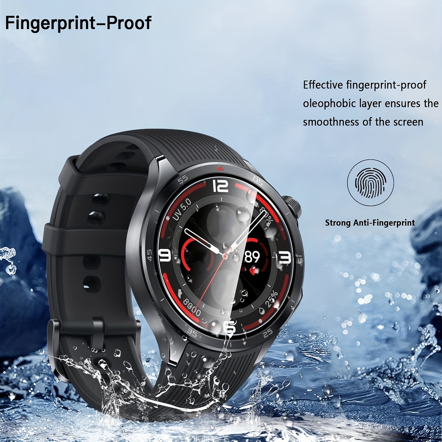 3PCS 9H Tempered Glass Screen  - Smartwatch Screen Film 评论和价格